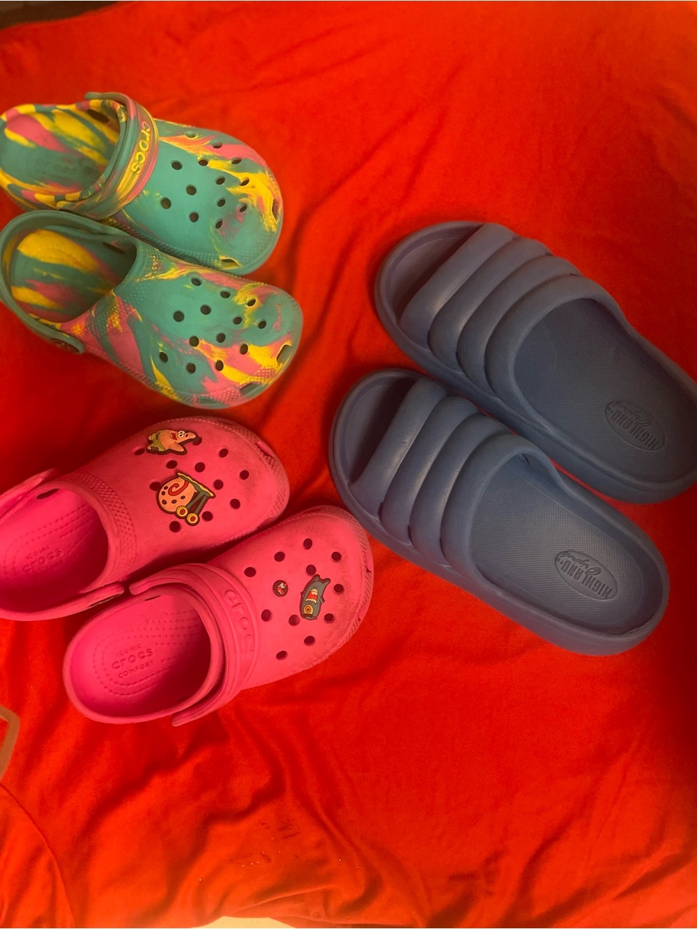 CROCS Kids Pink Classic Clog with Charms